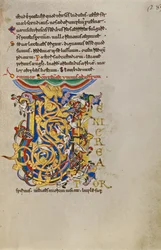 Initiale V - La Descente du Saint-Esprit